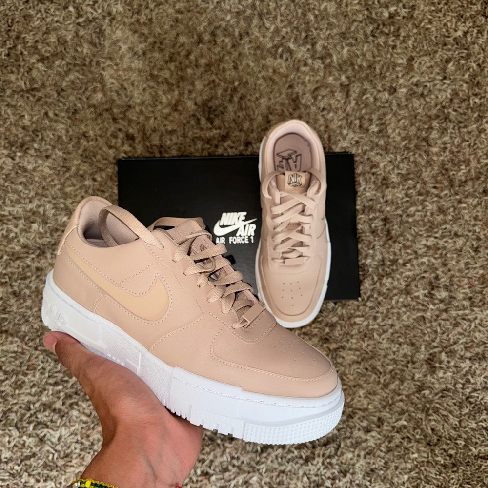 Nike Air Force Pixel. Pink. Like new. Womens size 8M.